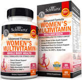 BioSchwartz Women's Multivitamin bottle front view supports immune health and daily energy.