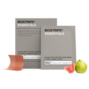 BIOSTRIPS Glucose Support strip on tongue for quick, discreet craving control.