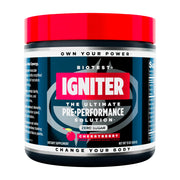 Biotest Igniter CherryBerry bottle ready for a high-energy pre-workout.
