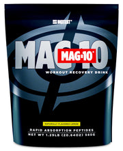 Biotest MAG-10 Post-Workout lemon bottle pour for convenient post-workout recovery.