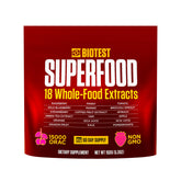 Biotest Superfood bottle with Berry-Dense Polyphenols for daily antioxidant-friendly nutrition.