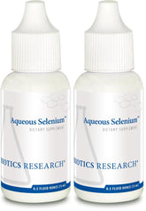 Biotics Research Aqueous Selenium drop bottle close-up for antioxidant support.