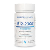 Biotics Research B12-2000 lozenge in berry flavor for easy daily supplementation.