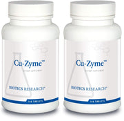 BIOTICS RESEARCH CuZyme bottle label highlights brand quality for daily use