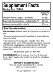 Cytozyme-AD bottle with 180 tablets for daily use