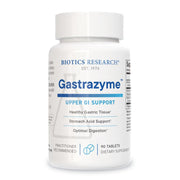 Biotics Research Gastrazyme tablets in bottle support digestive wellness