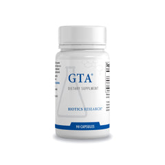 Biotics Research GTA sealed bottle for convenient daily endocrine support.