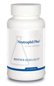 Biotics Research Neutrophil Plus bottle shown for immune support capsules