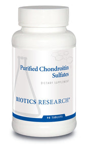 Biotics Research Purified Chondroitin Sulfates bottle front supports daily joint comfort