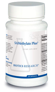 Biotics Research SAMethylate Plus bottle front highlights mood support potential