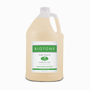 Biotone Pure Touch Organic Massage Gel bottle pour shows easy coverage and smooth glide.