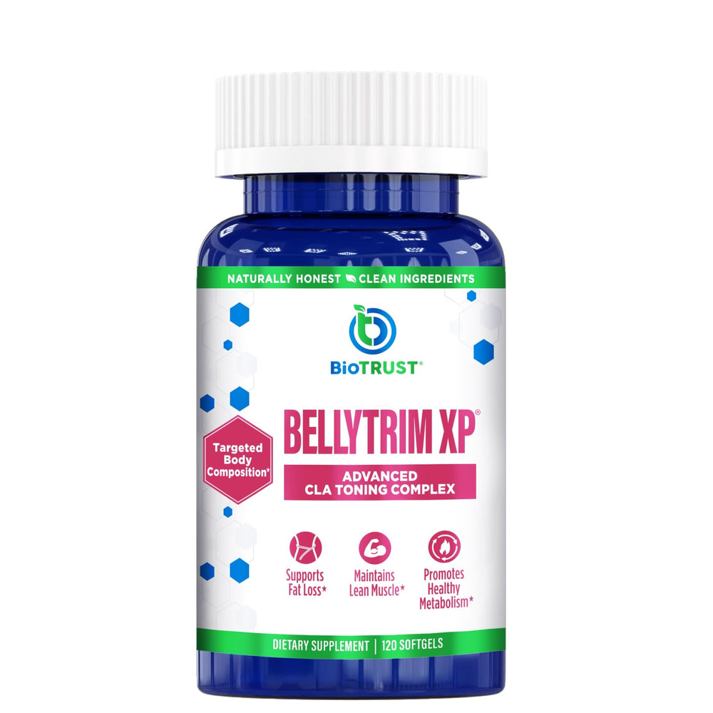 BioTrust BellyTrim XP bottle front suggesting support for healthy weight goals.