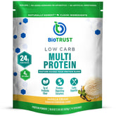 BioTrust Low Carb Protein Powder Vanilla bottle for convenient protein source