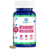 BioTrust MetaboBoost bottle and capsules promoting appetite control.