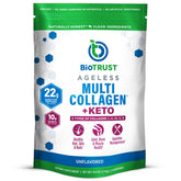BioTrust Multi Collagen bottle with keto MCT oil for daily collagen support.
