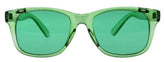 BioWaves green color therapy glasses with calming lenses for mood balance.