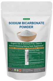 BioWisdom Sodium Bicarbonate Powder in bulk packaging, showcasing purity and convenience for daily use.