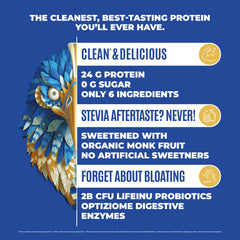 Birdman Falcon dairy-free protein blends easily into beverages for convenient nutrition