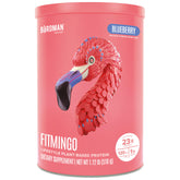 BIRDMAN Fitmingo blueberry protein bottle for post-workout recovery with plant-based nutrition