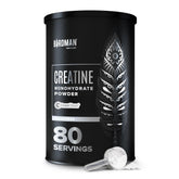 Birdman Micronized Creatine Monohydrate in labeled tub for enhanced workout endurance