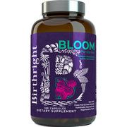 Birthright Bloom Prenatal bottle with grass-fed liver for naturally sourced daily nutrients.