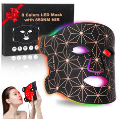 biuufish red light mask front view showing compact at home skincare