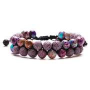 Bivei diffuser bracelet with lava beads releasing a wearable aromatherapy scent
