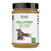 bixa BOTANICAL Pellitory Root Powder packaging highlights premium quality for daily Ayurveda routines.
