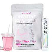 BIYODE Creatine Powder Sticks packaging for women's fitness and on-the-go use