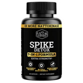 Black Forest Spike Detox bottle highlighting nattokinase potency for wellness support.