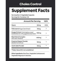 Black Girl Vitamins Choless capsules close-up showing vegan ingredients for lipid balance.