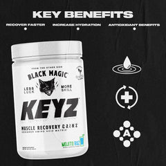 Pina Colada shake with Black Magic Keyz for endurance during workouts