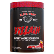 Black Magic Villain bottle pour shows energy boost for workouts