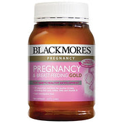 Blackmores Pregnancy & Breastfeeding Gold bottle with 180 capsules for mom and baby support