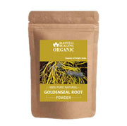 Blessfull Healing goldenseal root powder in a jar for natural blends.