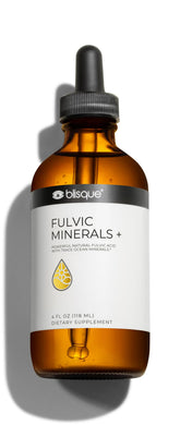 Blisque Fulvic Minerals bottle ready for daily hydration and wellness.
