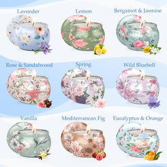 BlissfulOasis candle jar with lid closed keeps dust away