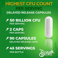 BLIVA L Gasseri capsules on a countertop showing a 45-day supply for wellness routine.