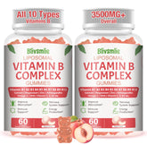 Blivsmlie liposomal B complex bottle view highlighting potential energy support