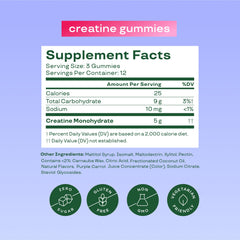 Bloom Nutrition Creatine Gummies close-up shows chewy texture for easy dosing.