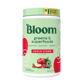 Bloom Nutrition greens powder with scoop-dip for easy daily greens boost.