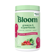 Bloom Nutrition greens powder scoop showing convenient daily greens boost.