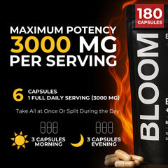 Bloomeo grass-fed beef liver capsules close-up highlighting high heme iron.