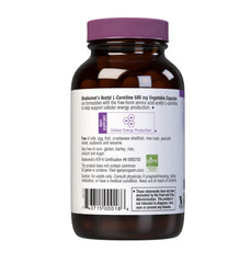 BlueBonnet Acetyl L-Carnitine veggie capsules for daily energy and allergen-free convenience.