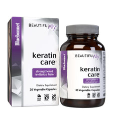 Bluebonnet Beautiful Ally Keratin Care capsules support the look of strong, healthy hair.
