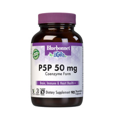 BlueBonnet CellularActive P-5-P 50mg bottle front, vegan supplement for daily use