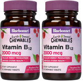 BlueBonnet Earth Sweet Vitamin B12 bottle on table for easy daily dosing