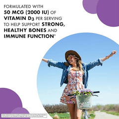 Bluebonnet EarthSweet raspberry-flavored chewables for tasty daily vitamin D3 intake