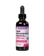 BlueBonnet Raspberry Methylcobalamin Drops bottle for easy on-the-go vitamin B12.
