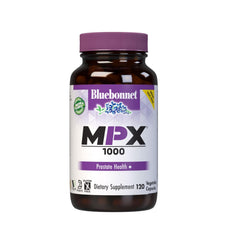 Bluebonnet MPX 1000 Prostate bottle emphasizing convenient daily use.